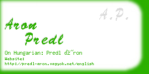 aron predl business card